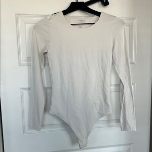 Aritzia  Cream Long Sleeve Bodysuit
